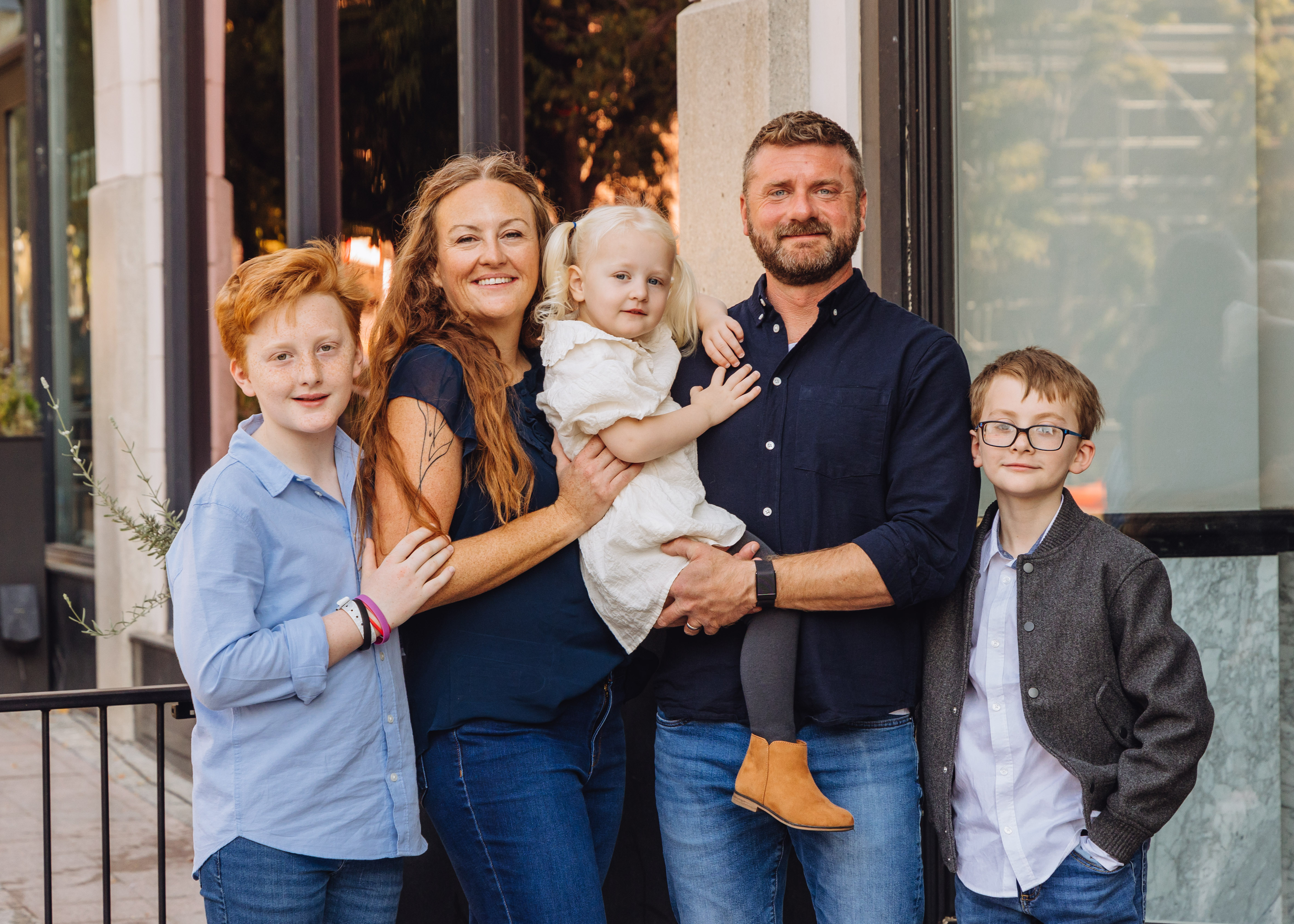 Bob Selle with his family